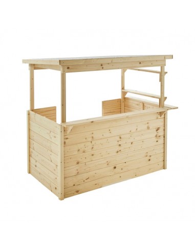 Cabane en bois, marchande pour enfants