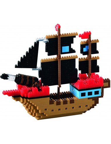 Jeu de construction mini briques - Bateau pirate Niv 5