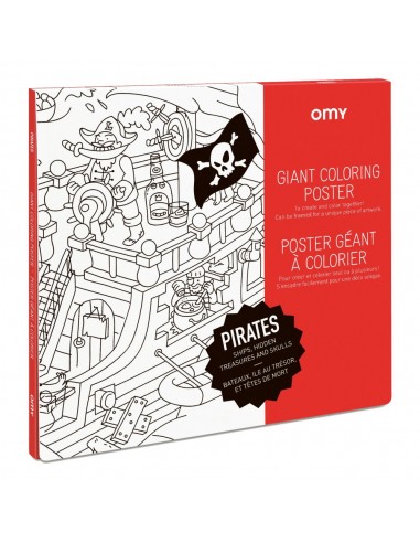 Poster à colorier pirate