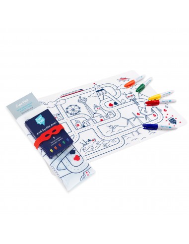 Set de table à colorier - circuit