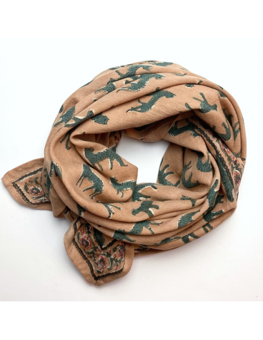 Foulard Latika "Bengale" - Cappuccino