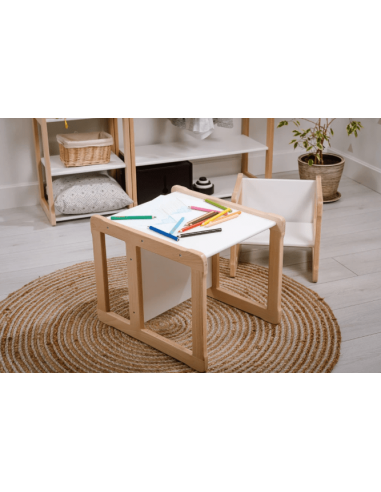 Ensemble petit bureau évolutif avec chaise, 3-en-1 • MELI