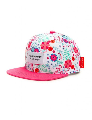 Casquette rose fleur 3-6 ans