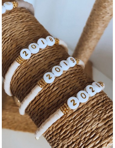 Bracelet Date - Beige ou blanc