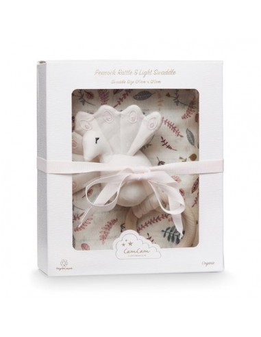 Coffret cadeau hochet et lange (2 colories disponibles)