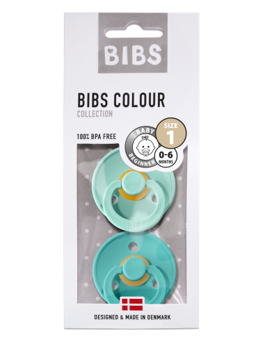 Pack 2 bibs T1 - Bleu turquoise/menthe