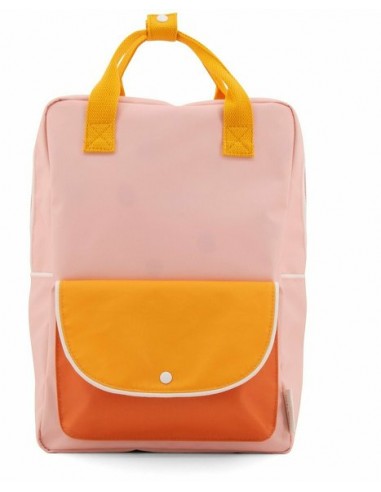 Grand sac à dos Candy Pink Sunny Yellow Carrot Orange