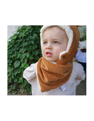 Bonnet velours camel (3 tailles disponibles)